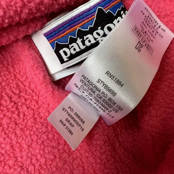 Girls Patagonia Pink Better Sweater 1/4 Zip - Picture 8 of 8